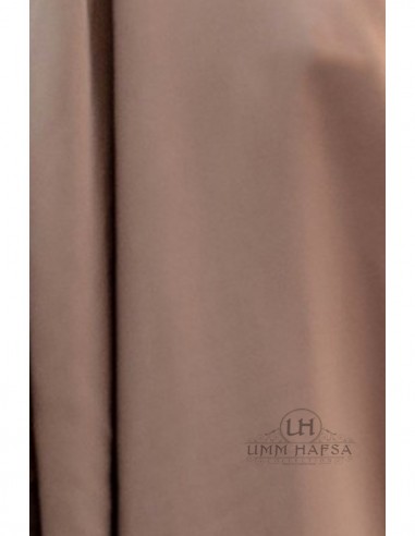 Big two-piece jilbab “SKIRT” Umm Hafsa – Ash Brown-Jilbab Umm Hafsa-Maktaba-Ahloulhadith
