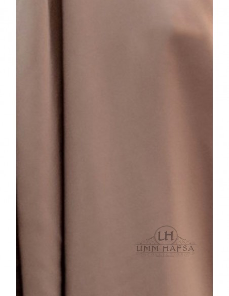 Big two-piece jilbab “SKIRT” Umm Hafsa – Ash Brown
