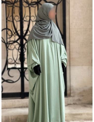 Abaya Schmetterling Umm Hafsa - Wassergrün-Abaya Umm Hafsa-Maktaba-Ahloulhadith
