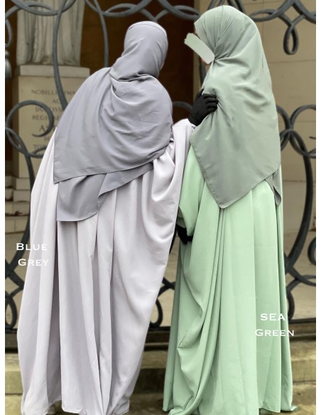 Vlinder Abaya Umm Hafsa - Blauw Grijs
