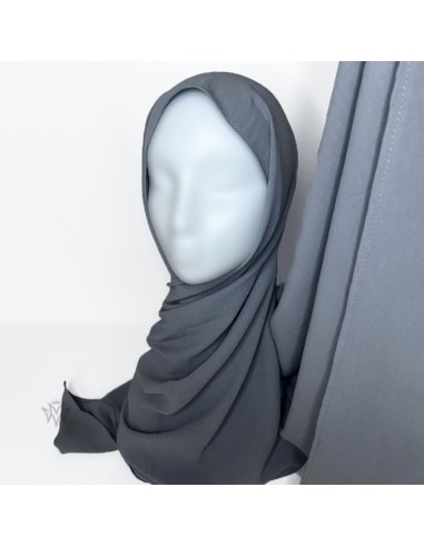 Premium Jazz Hijab 200 × 70 cm Sjaal Maysam - Grijs-Jazz Premium Hijab 200×70cm-Maktaba-Ahloulhadith