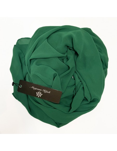 Premium chiffon hijab 170×65 cm Maysam sjaal - Groen