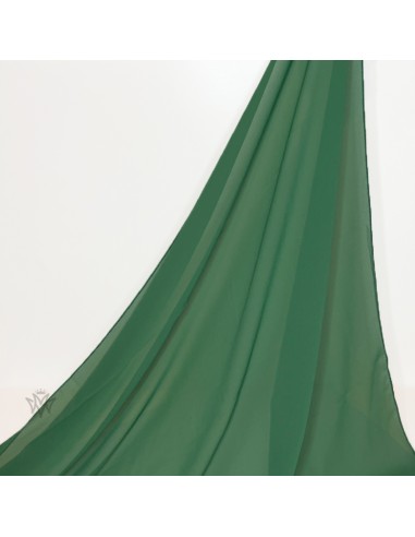 Premium mousselin-hijab 205×75 cm Maysam-sjal - Grønn-Mousseline Premium 205 x 75 cm-Maktaba-Ahloulhadith