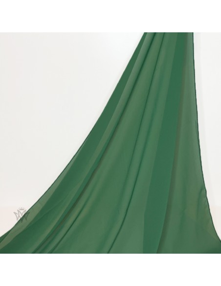 Hijab Mousseline Premium 205×75cm Châle Maysam - Vert