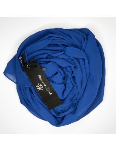 Hijab Mousseline Premium 170×65cm Shawl Maysam - Royal blue-Premium muslin 170×65cm-Maktaba-Ahloulhadith