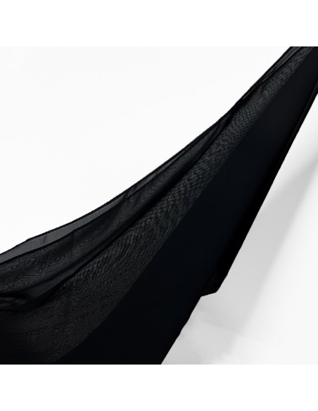 Premium-Chiffon-Hijab 205×75 cm Maysam Schal - Schwarz