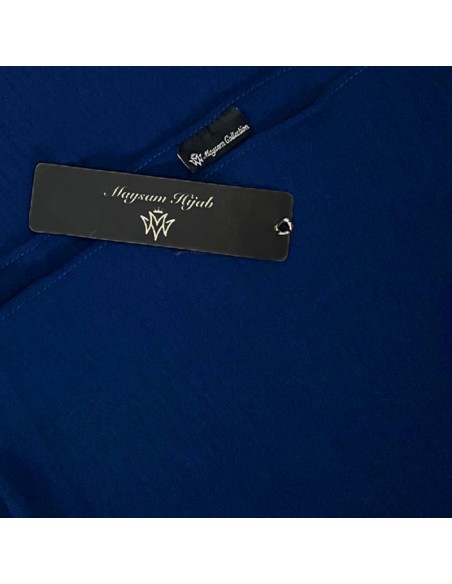 Premium Jazz-Hijab 200 × 70 cm Maysam Schal - Blau