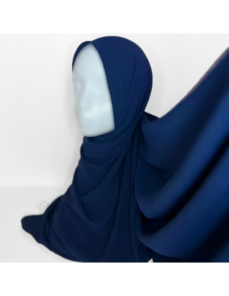 Premium Jazz Hijab 200 × 70 cm Maysam Skjerf - Blå