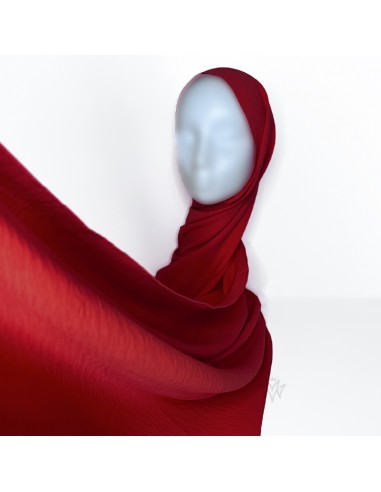 Premium-Jazz-Hijab 200 × 70 cm Maysam-Schal – Rot-Hijab Jazz Premium 200×70cm-Maktaba-Ahloulhadith