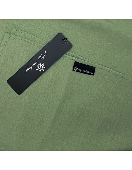 Jazz Premium Hijab 200 × 70 cm – Maysam Scarf – Almond Green