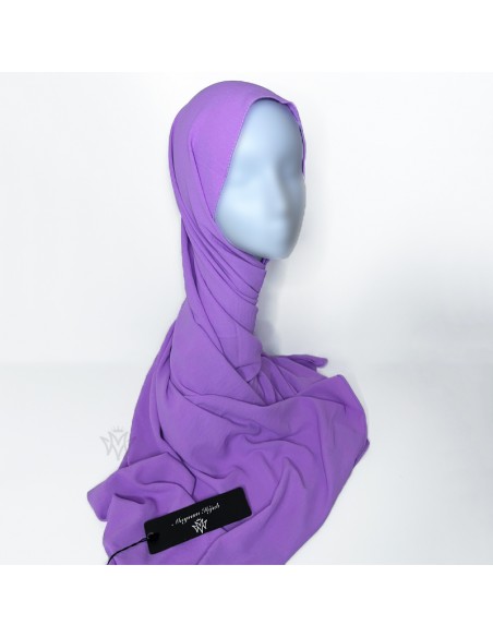 Hijab Jazz Premium 205×75cm Foulard Maysam - Lilas
