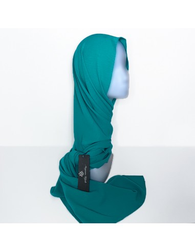 Premium Jazz Hijab 205 × 75 cm Maysam Sjaal - IJsblauw-Jazz Premium Hijab 205×75cm-Maktaba-Ahloulhadith