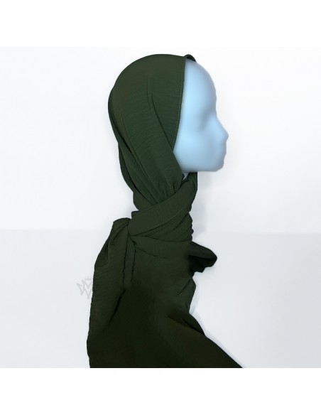Premium Jazz Hijab 200×70 cm Maysam Sjaal - Olijfkhaki
