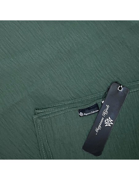 Premium Jazz Hijab 200×70 cm Maysam Sjaal - Olijfkhaki