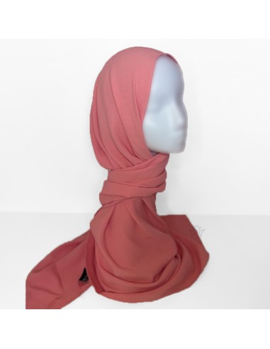 Lenço Maysam Jazz Premium Hijab 170×65cm - Rosa salmão-Pijab Jazz Premium 170×65cm-Maktaba-Ahloulhadith