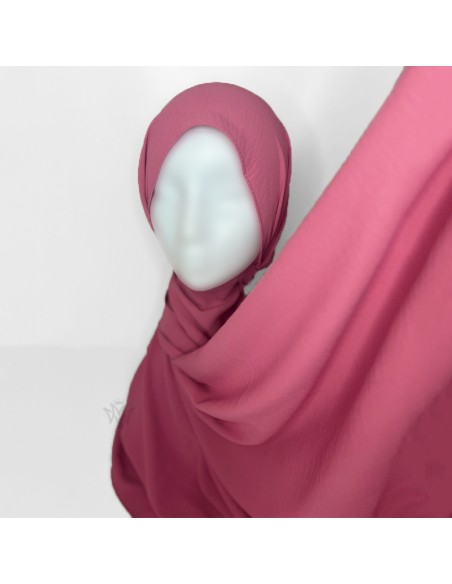 Lenço Maysam Jazz Premium Hijab 170×65cm - Rosa Vassoura