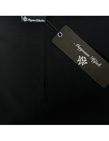 Hijab Jazz Premium 170×65cm Foulard Maysam - Noir-Hijab Jazz Premium 170 x 65 cm-Maktaba-Ahloulhadith