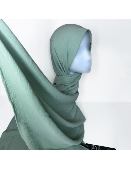 Jazz Premium Hijab 200×70cm Maysam Scarf - Vattengrön