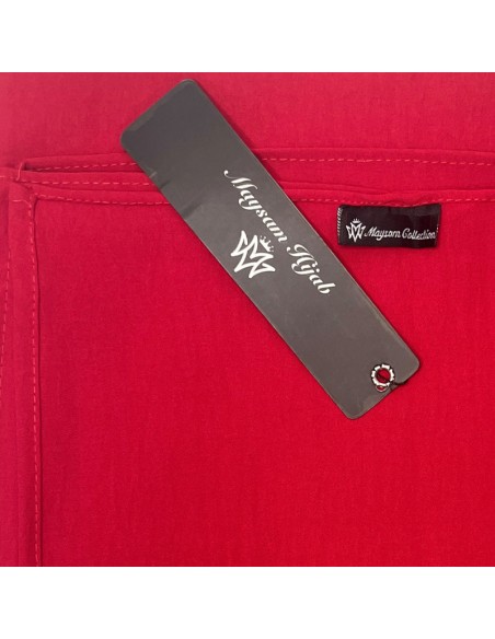 Jazz Premium Hijab 180×70 cm Sciarpa Maysam - Rosso