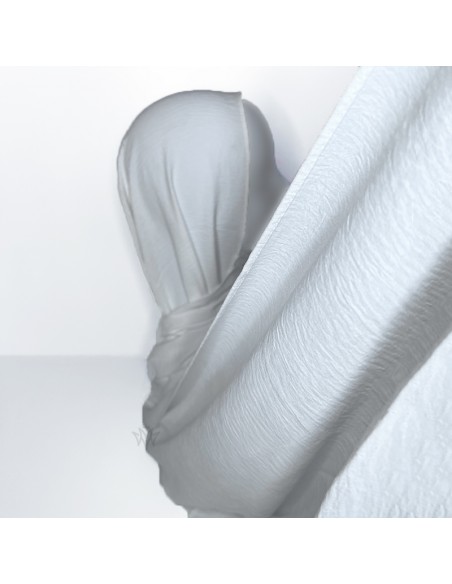 Hijab Jazz Premium 200×70cm Foulard Maysam - Blanc