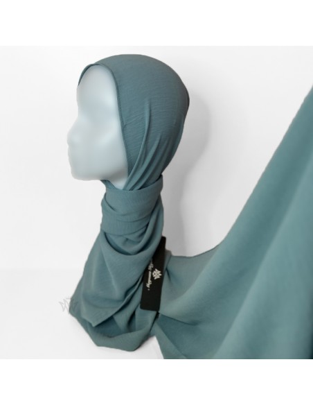 Premium Jazz Hijab 200×70 cm Maysam Skjerf - Røykblå