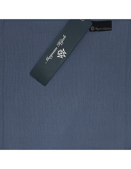 Hijab Jazz Premium 170×65cm Foulard Maysam - Bleu turquin
