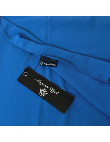 Hijab Soie de Médine 190×70cm Foulard Maysam - Bleu bleuet-Hijab Soie de Médine 190×70cm-Maktaba-Ahloulhadith