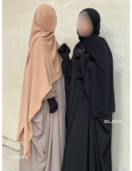 Abaya papillon Umm Hafsa - Taupe
