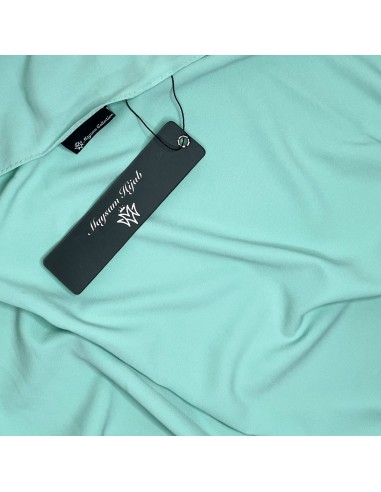 Medina Siden Hijab 190×70cm Maysam Scarf - Mint Blå-Hijab i siden från Medina 190×70cm-Maktaba-Ahloulhadith
