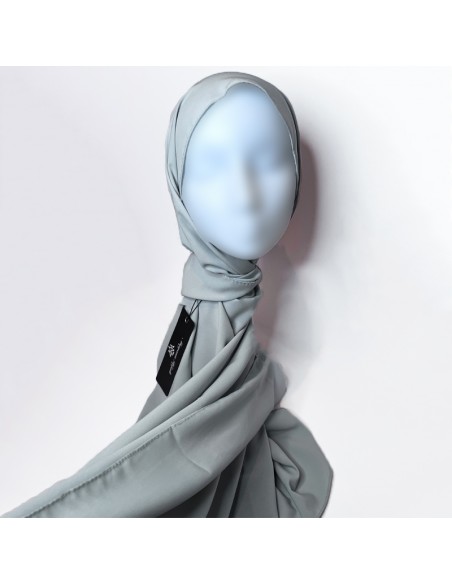 Medina Siden Hijab 190×70cm Maysam Scarf - Opaline Grön