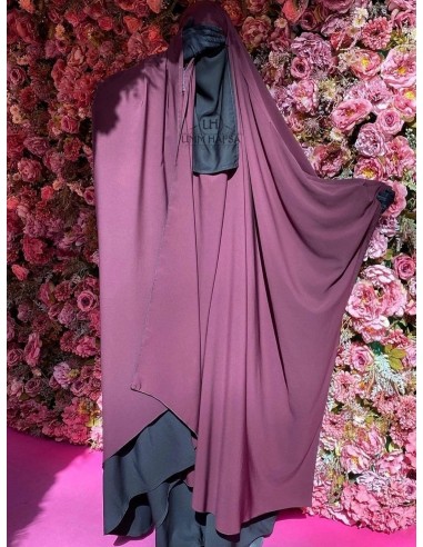 Big Khimar & Big Niqab Umm Hafsa - Ciruela-Hijab/Khimar Umm Hafsa-Maktaba-Ahloulhadith