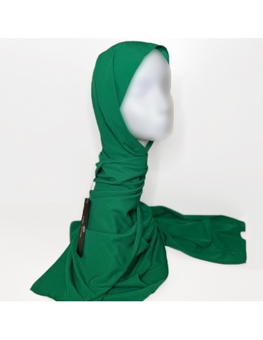 Hijab Soie de Médine 170×65cm Foulard Maysam - Vert-Hijab Soie de Médine 170×65cm-Maktaba-Ahloulhadith