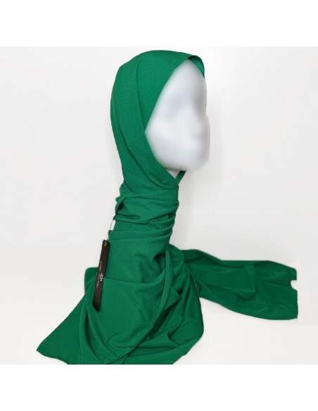 Hijab in Seta di Medina 170×65 cm Foulard Maysam - Verde