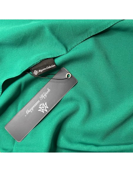 Medina Zijde Hijab 170×65 cm Maysam Sjaal - Groen
