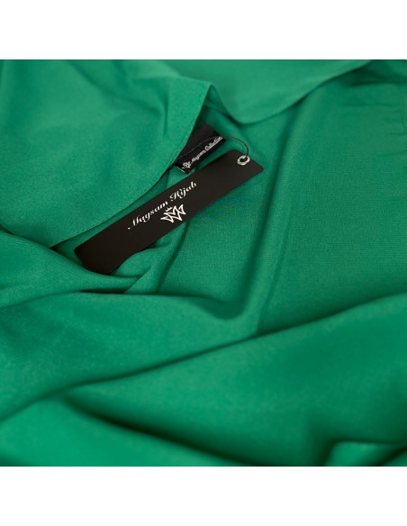 Hijab Soie de Médine 180×70cm Foulard Maysam - Vert