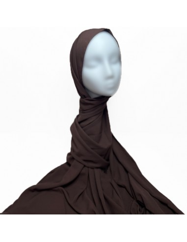 Hijab de Seda Medina 200×70 cm Lenço Maysam - Malva Taupe-Hijab de seda da Medina 200×70cm-Maktaba-Ahloulhadith