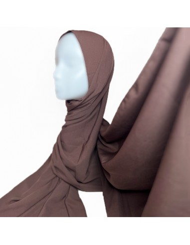 Hijab Seda de Medina 190×70cm Lenço Maysam - Mauve Taupe-Hijab de seda de Medina 190×70cm-Maktaba-Ahloulhadith
