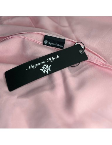 Hijab de seda de Medina 205×75cm Bufanda Maysam - Rosa-Hijab de seda de Medina 205×75cm-Maktaba-Ahloulhadith