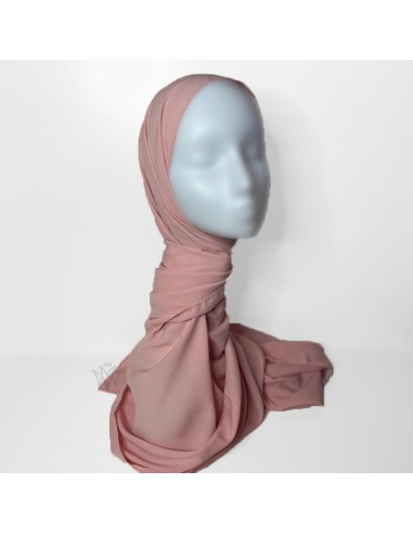 Medina Siden Hijab 190×70cm Maysam Scarf - Rosa-Hijab i siden från Medina 190×70cm-Maktaba-Ahloulhadith