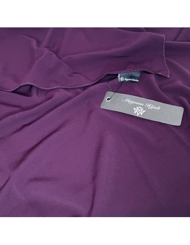 Hiyab de Seda Medina 170 × 65 cm – Pañuelo Maysam – Ciruela-Hijab de seda de Medina 170×65cm-Maktaba-Ahloulhadith
