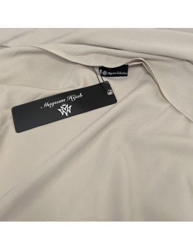 Medina-silke Hijab 200×70 cm Maysam Skjerf - Beige-Hijab med medin 200 x 70 cm-Maktaba-Ahloulhadith