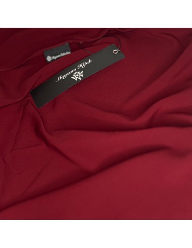 Hijab i siden från Medina 190×70cm Maysam Scarf - Bordeaux-Hijab i siden från Medina 190×70cm-Maktaba-Ahloulhadith