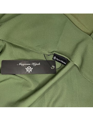 Medina Silk Hijab 190×70cm Maysam Scarf - Verde Amêndoa-Hijab de seda de Medina 190×70cm-Maktaba-Ahloulhadith