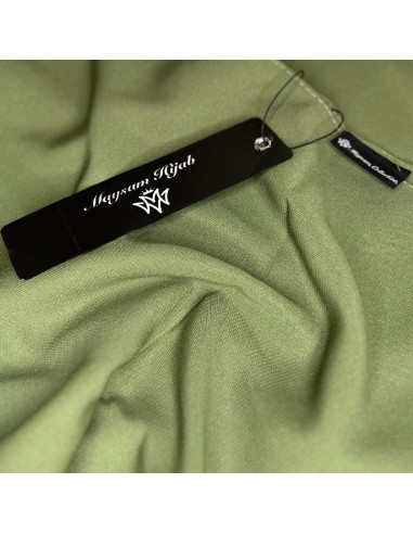 Medina Silk Hijab 180×70cm Maysam Scarf - Verde Amêndoa-Hijab de seda de Medina 180×70cm-Maktaba-Ahloulhadith