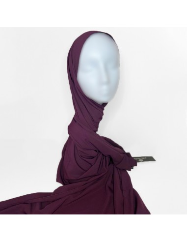 Medina Zijden Hijab 190×70 cm Maysam Sjaal - Pruim-Zijden Hijab uit Medina 190×70cm-Maktaba-Ahloulhadith