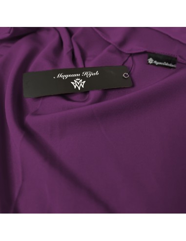 Hijab Soie de Médine 200×70cm Foulard Maysam - Prune-Hijab med medin 200 x 70 cm-Maktaba-Ahloulhadith