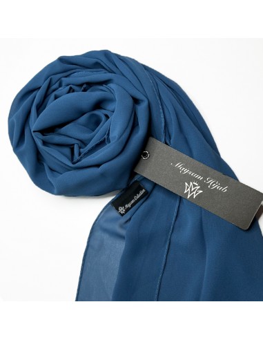 Hijab in Chiffon Premium Scialle Maysam Hijab in chiffon premium 205×75 cm scialle Maysam - Blu turchese-Mussola premium 205×75 cm-Maktaba-Ahloulhadith