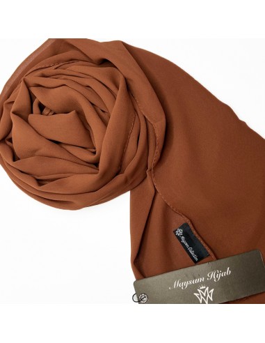 Hijab Premium de Gasa 205 × 75 cm Chal Maysam - Canela-Muselina premium 205×75cm-Maktaba-Ahloulhadith