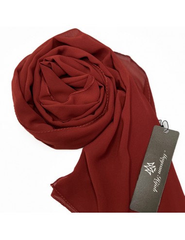 Premium Mousseline Hijab 180×70 cm Maysam Själ - Rostfärgad-Premium muslin 180×70cm-Maktaba-Ahloulhadith