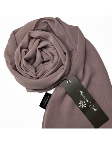 Premium-Mousseline-Hijab 205×75 cm Maysam-Schal – Rosé-Taupe-Premium Musselin 205×75cm-Maktaba-Ahloulhadith